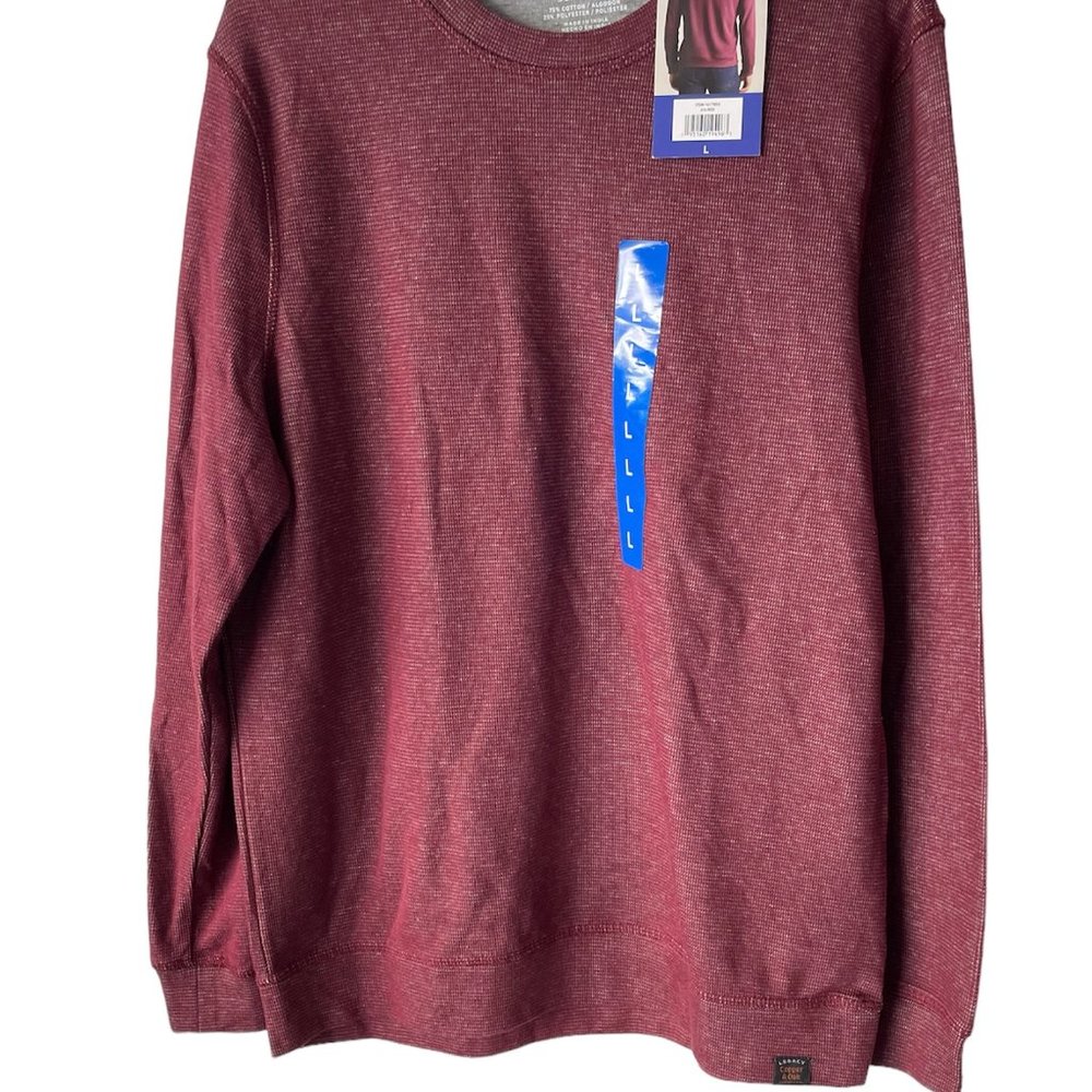 Men's Sweater, Brand-Copper & Oak, Size-L, Color-Red, NWT